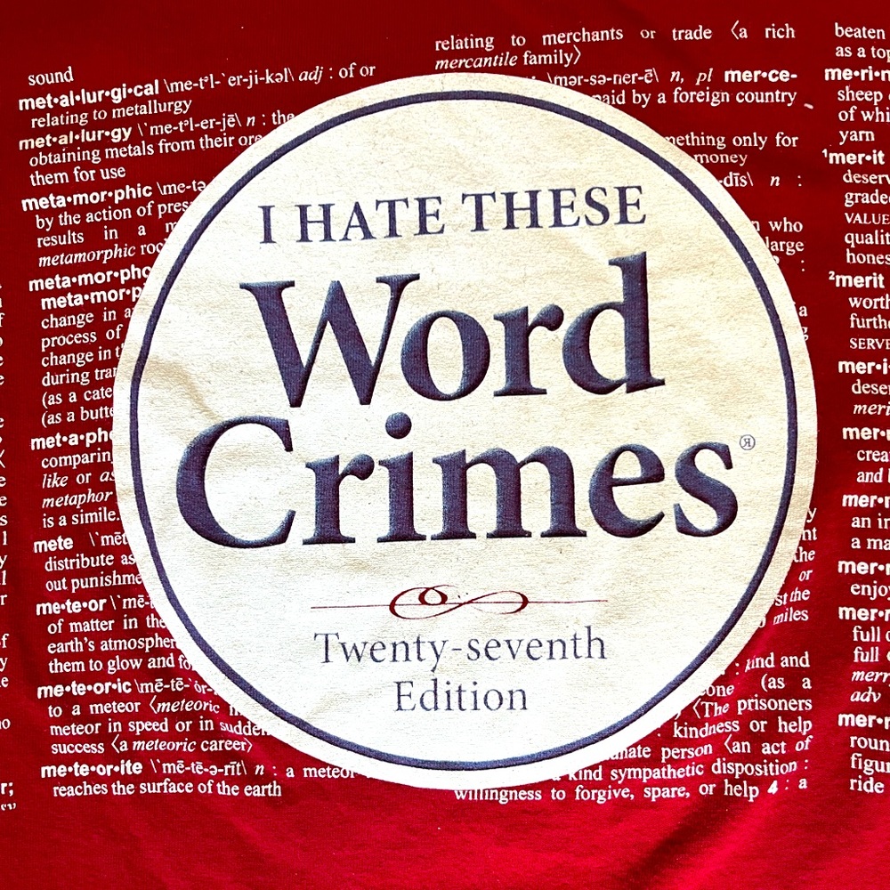 Weird Al Yankovic Word Crimes shirt